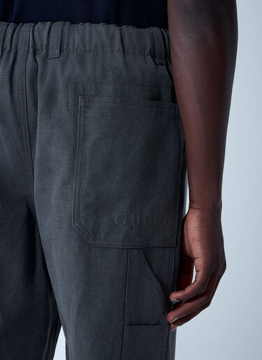 Faded Canvas Pants Gucci Faded Canvas Pants Black guc0161003