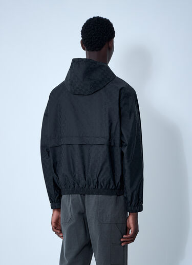 GG Nylon Zip-Up Jacket Gucci GG Nylon Zip-Up Jacket Black guc0161005