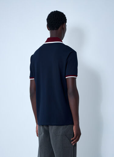 Gucci Logo Motif Polo Shirt Navy guc0161025