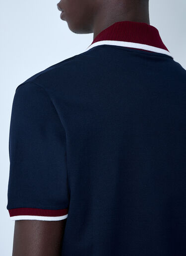 Gucci Logo Motif Polo Shirt Navy guc0161025
