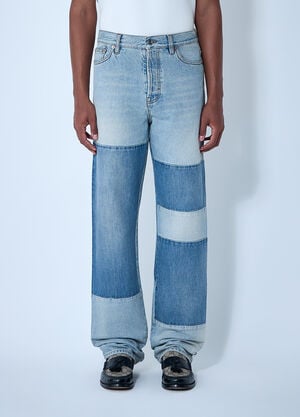Gucci Contrast Panel Jeans Blue guc0161027