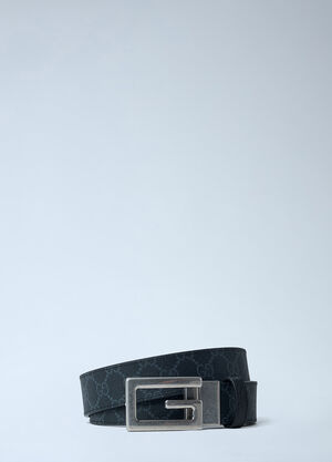 Gucci Interlocking G Leather Belt Black guc0161076