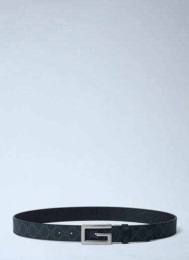 Gucci Interlocking G Leather Belt Black guc0161076