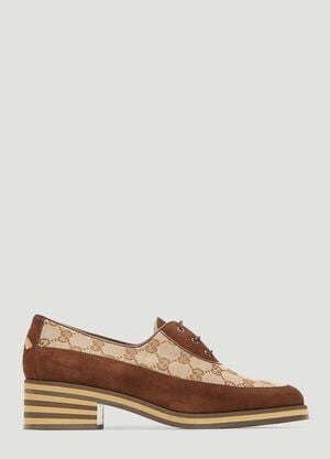 Gucci Canvas GG Heeled Pump Brown guc0232084