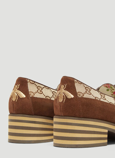 Gucci Canvas GG Heeled Pump Brown guc0232084