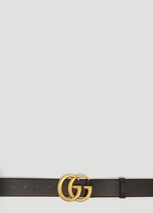 Gucci GG Marmont Leather Belt Black guc0233072