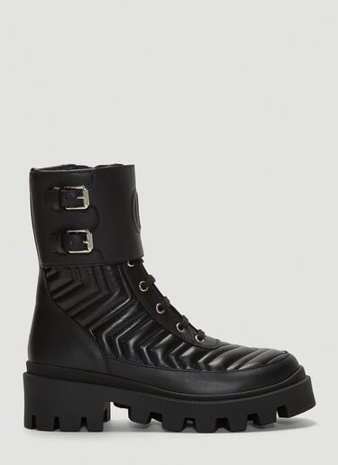 Frances Leather Boots Gucci Frances Leather Boots Black guc0241074
