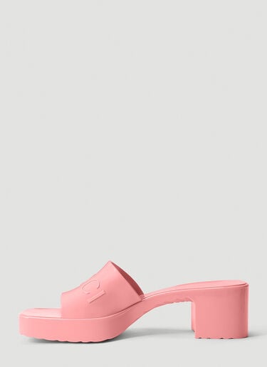 Gucci 橡胶穆勒鞋 粉 guc0241082