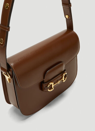 Gucci Small Horsebit 1955 Shoulder Bag Brown guc0243094