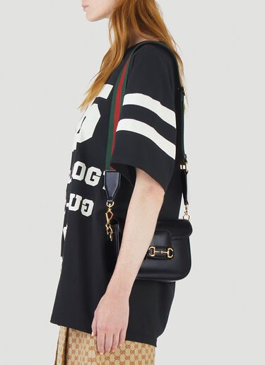 Horsebit 1955 Shoulder Bag Gucci Horsebit 1955 Shoulder Bag Black guc0245127