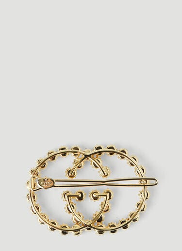 Gucci G锁扣珍珠发夹 白 guc0245204