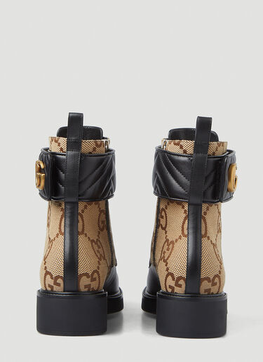 Gucci [마몬트] 커프 로고 자카드 부츠 블랙 guc0247110