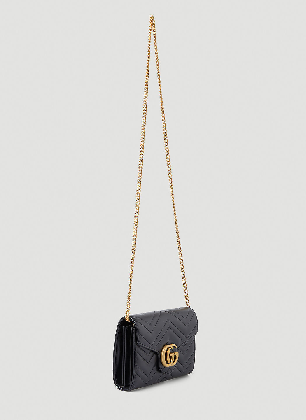 Gucci GG Marmont Quilted Mini Chain Shoulder Bag LN-CC