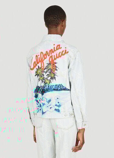 Maxi GG Denim Jacket Gucci Maxi GG Denim Jacket Light Blue guc0250073