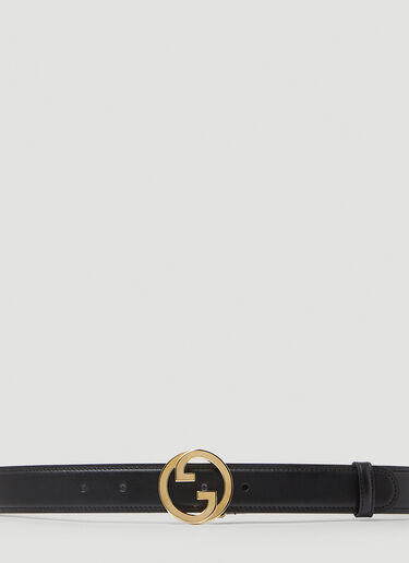 Gucci 뉴 블론디 GG 로고 플라크 벨트 블랙 guc0250210