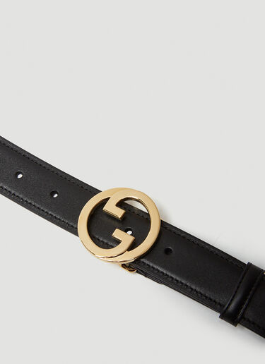 Gucci 뉴 블론디 GG 로고 플라크 벨트 블랙 guc0250210