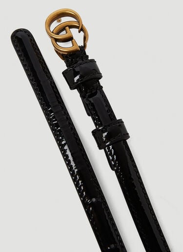 Marmont Patent Belt Gucci Marmont Patent Belt Black guc0250227