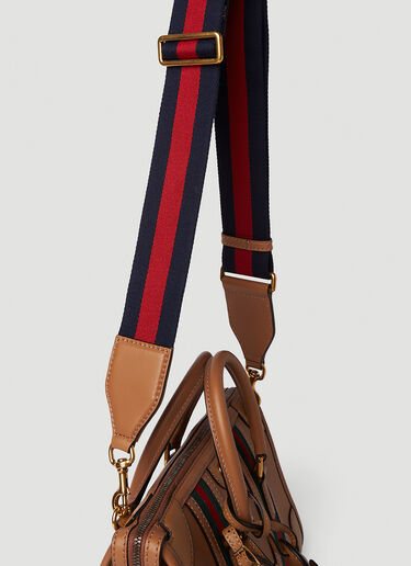Gucci 더블 G 상단 손잡이 핸드백 브라운 guc0251011