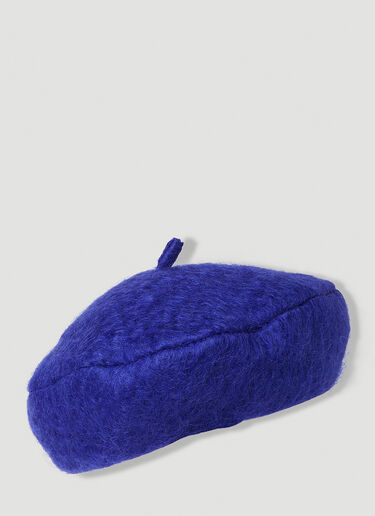 Furry Basque Beret Gucci Furry Basque Beret Blue guc0251017
