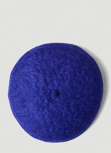 Furry Basque Beret Gucci Furry Basque Beret Blue guc0251017