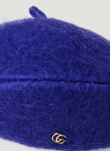 Furry Basque Beret Gucci Furry Basque Beret Blue guc0251017