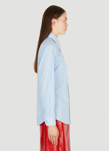 Dagger Collar Shirt Gucci Dagger Collar Shirt Light Blue guc0251048
