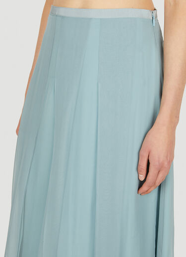 Chiffon Skirt Gucci Chiffon Skirt Blue guc0251052