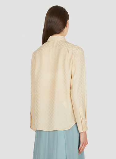 Logo Jacquard Shirt Gucci Logo Jacquard Shirt Beige guc0251067