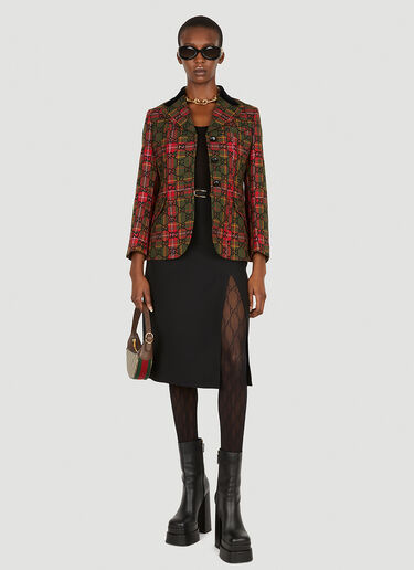 GG Tartan Blazer Gucci GG Tartan Blazer Multicolour guc0251069