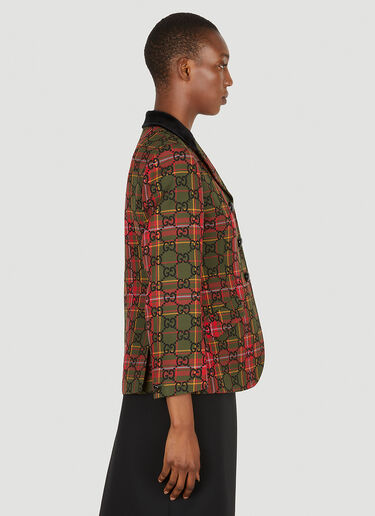 GG Tartan Blazer Gucci GG Tartan Blazer Multicolour guc0251069