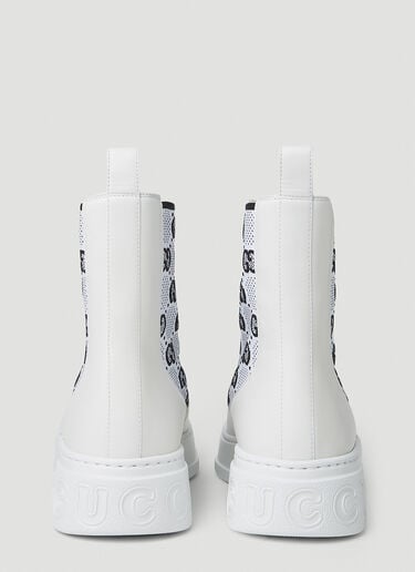 GG 저지 첼시 부츠 Gucci GG 저지 첼시 부츠 White guc0251088