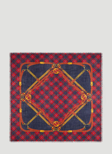 Gucci 하네스 프린트 울 스카프 레드 guc0251092