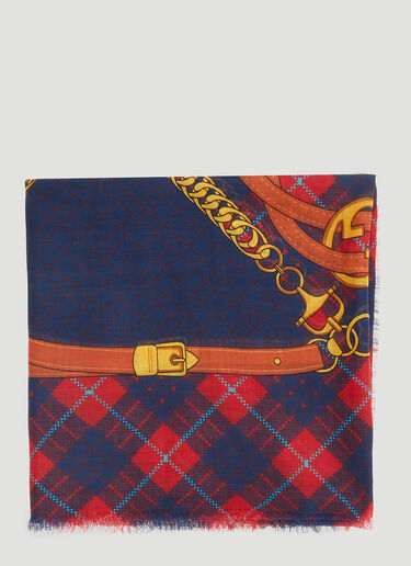 Gucci 하네스 프린트 울 스카프 레드 guc0251092