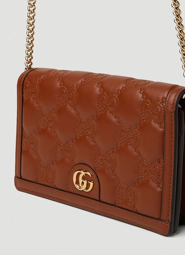 Gucci GG 마틀라세 체인 지갑 브라운 guc0251123
