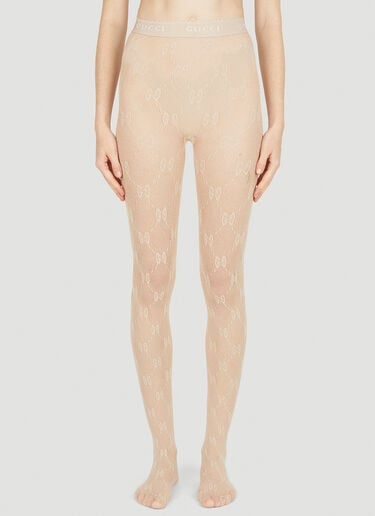 Gucci GG Monogram Tights Beige guc0251150