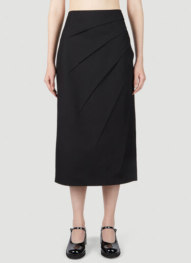 Draped Skirt Gucci Draped Skirt Black guc0251180