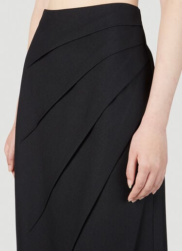 Draped Skirt Gucci Draped Skirt Black guc0251180