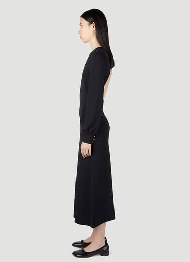 Open Back Dress Gucci Open Back Dress Black guc0251189