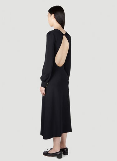 Open Back Dress Gucci Open Back Dress Black guc0251189
