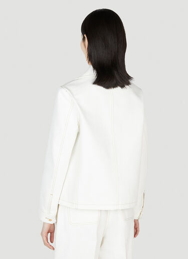 Contrast Trim Jacket Gucci Contrast Trim Jacket White guc0251199