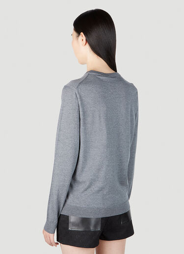 Horsebit Logo Sweater Gucci Horsebit Logo Sweater Grey guc0251208