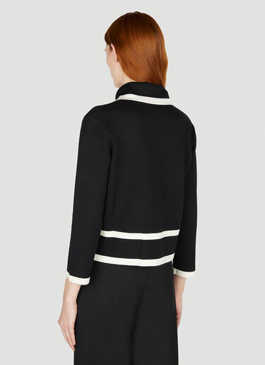 Contrast Trim Cardigan Gucci Contrast Trim Cardigan Black guc0251211