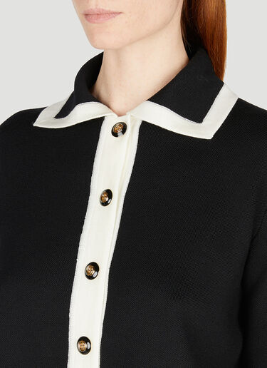 Contrast Trim Cardigan Gucci Contrast Trim Cardigan Black guc0251211