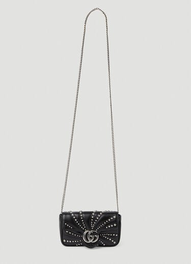 GG Marmont Super Mini Shoulder Bag Gucci GG Marmont Super Mini Shoulder Bag Black guc0251267