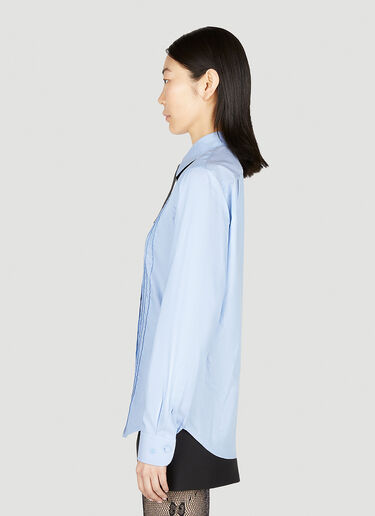 Gucci 系带领衬衫 蓝色 guc0252079
