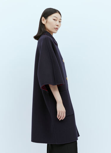 Gucci 双面马衔扣链条大衣 蓝色 guc0253027