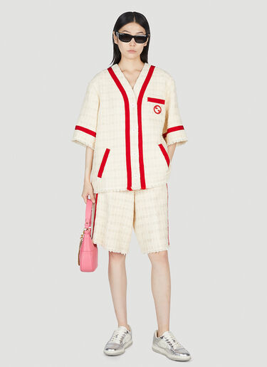 인터로킹 G 트위드 재킷 Gucci 인터로킹 G 트위드 재킷 크림 guc0253036