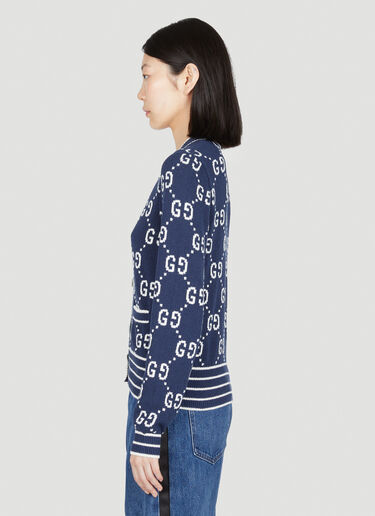 GG Jacquardのカーディガン Gucci GG Jacquardのカーディガン ネイビー guc0253055