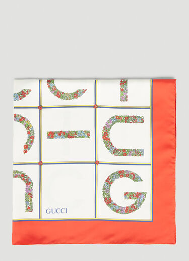 Gucci 모자이크 스카프 화이트 guc0253139