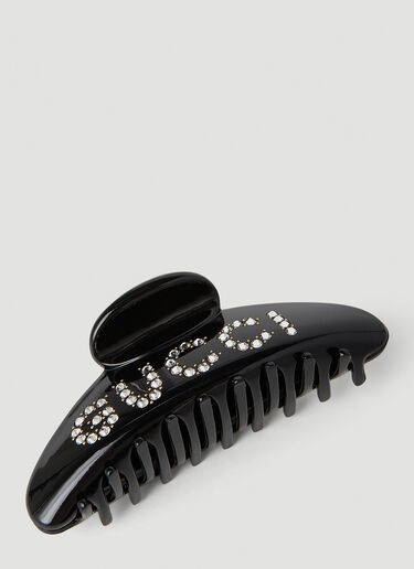 Embellished Hair Claw Gucci Embellished Hair Claw Black guc0253169